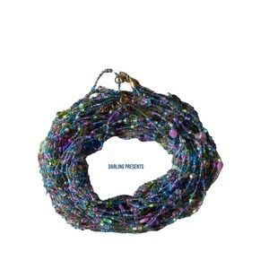 Beaded Strands Necklace Women Color Multi